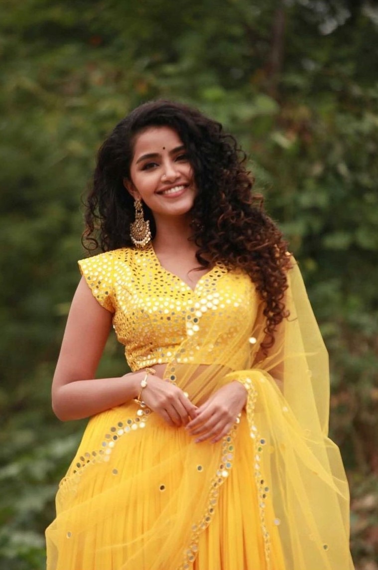 Actress Anupama Parameswaran In Gorgeous Yellow Costume