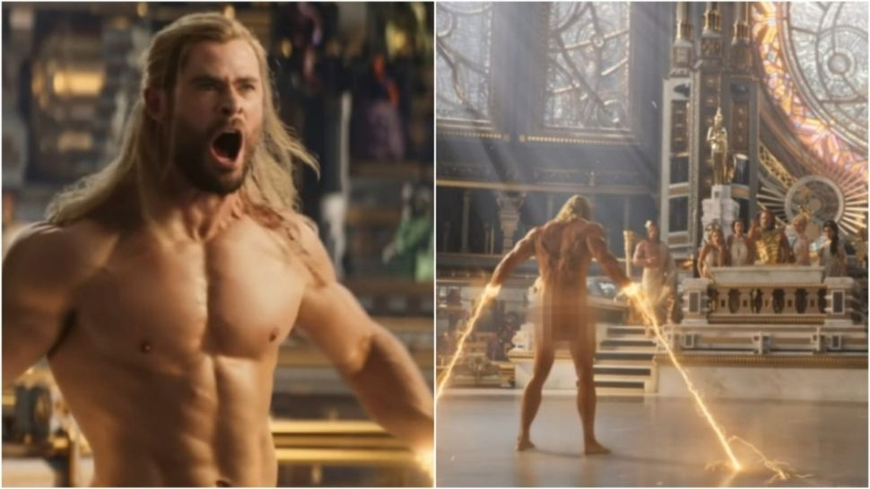 Thor Love and Thunder Trailer Chris Hemsworth s nude scene most viewed by fans തർ ലവ ആൻഡ