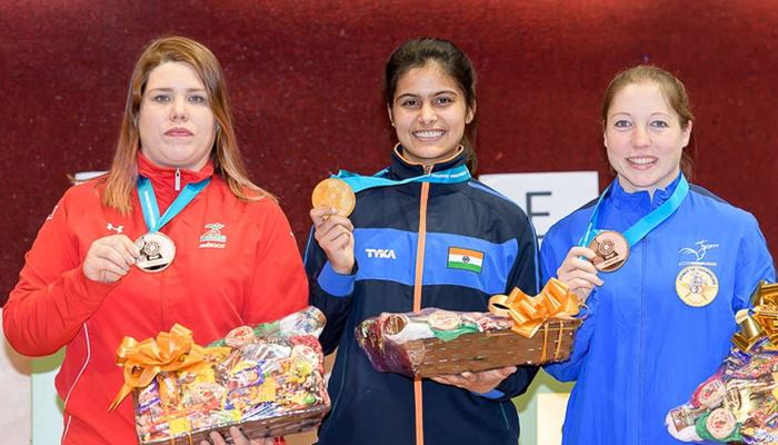ഷൂട്ടിംഗ് ലോകകപ്പ്: ഇന്ത്യയുടെ മനു ഭാകേര്ക്ക് സ്വര്ണം ഷൂട്ടിംഗ് ലോകകപ്പ്: ഇന്ത്യയുടെ മനു ഭാകേര്ക്ക് സ്വര്ണം