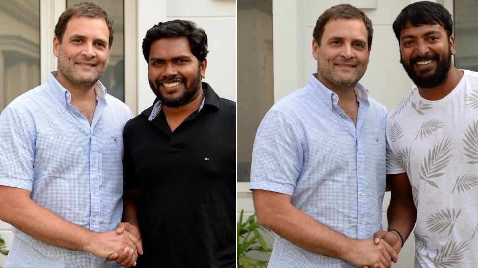 യുവ സംവിധായകനുമായി രാഹുല് ഗാന്ധിയുടെ കൂടിക്കാഴ്ച യുവ സംവിധായകനുമായി രാഹുല് ഗാന്ധിയുടെ കൂടിക്കാഴ്ച