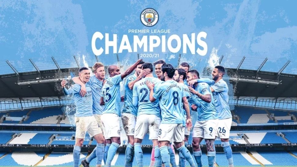 Manchester City titled English Premier League 202021 season English