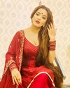 Bhojpuri Starlet Monalisa is Festive Ready in a Red Suit