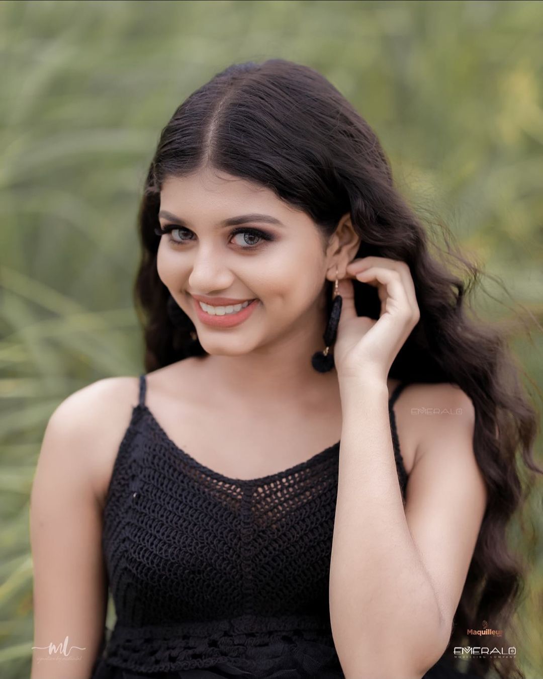 Tiktok Fame Nivedya R Sankar s Latest Photoshoot In Black Dress Goes 