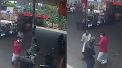 പെട്രോൾപമ്പ് ജീവനക്കാരെ സിപിഎം നേതാക്കൾ മർദ്ദിച്ചു: ദൃശ്യങ്ങൾ പുറത്ത്