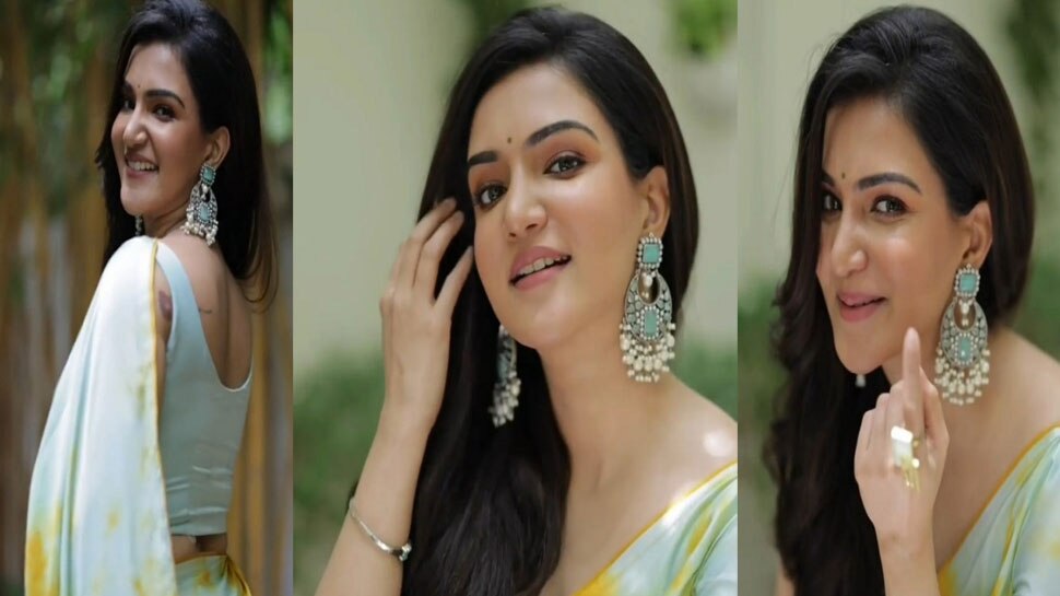 Actress Honey rose stunning look in saree goes viral on social media l