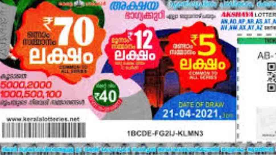 Kerala Lottery Akshaya AK556 Result 2022 Who will be the 70 Lakh