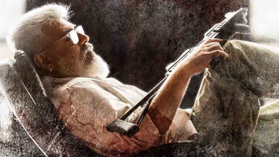 Ajith Kumar’s AK61 Titled as Thunivu Movie First Look Show Mass Look South Super Star |  Thunivu Movie : Ajith resting calmly with gun in hand;  The name of AK 61 has been announced