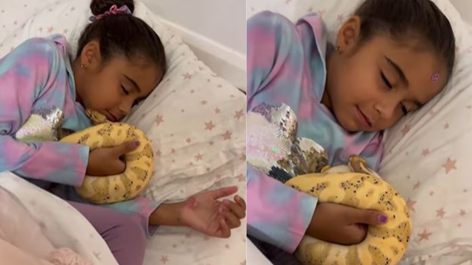 girl sleeps with snake omg viral video today google trending netizens