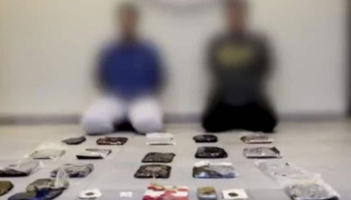 25 kg of hashish seized from drug traffickers Two people who smuggled drugs to Kuwait were arrested!