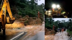 തിരുവനന്തപുരം-ചെങ്കോട്ട  ദേശീയപാതയിൽ മണ്ണിടിച്ചിൽ; ഗതാഗതം പൂർണമായും തടസപ്പെട്ടു