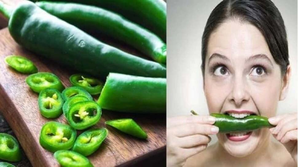 Green Chilli health benifits eating green chilli everyday helps to get
