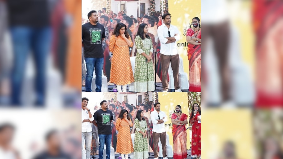 'ഡിയർ വാപ്പി' താരങ്ങൾ കാസർഗോട് കോളേജിൽ