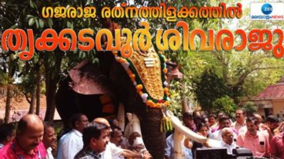 Travancore Devaswom Board honoured Thrikkadavur Sivaraju with Gajaraja ...
