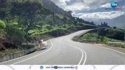National highway without road lights