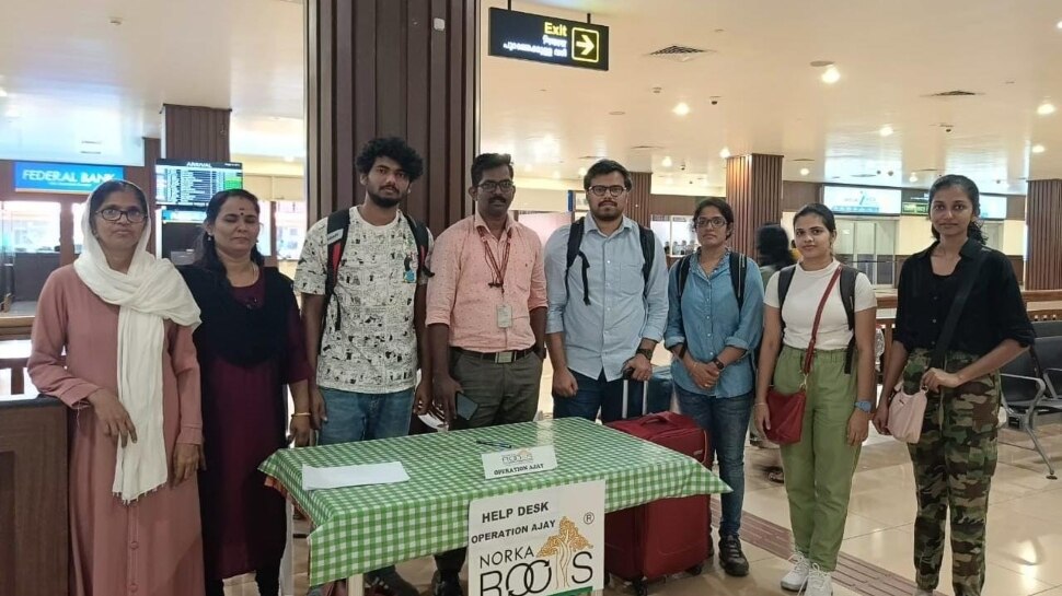 Operation 'Ajay': 'ഓപ്പറേഷൻ അജയ് ' ആദ്യ സംഘത്തിലെ അഞ്ച് മലയാളികൾ കൊച്ചിയിലെത്തി Operation 'Ajay': 'ഓപ്പറേഷൻ അജയ് ' ആദ്യ സംഘത്തിലെ അഞ്ച് മലയാളികൾ കൊച്ചിയിലെത്തി