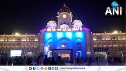 Golden Temple: The Golden Temple in Amritsar is illuminated with lights