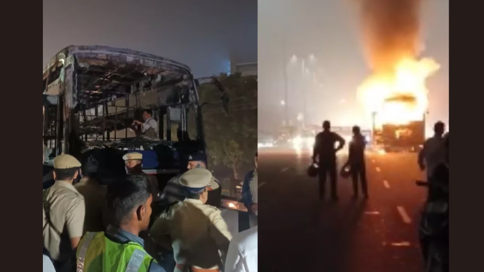 Bus Fire: ഗുരുഗ്രാമിൽ ഓടിക്കൊണ്ടിരിക്കുന്ന ബസിന് തീപിടിച്ച് രണ്ട് മരണം; 29 പേരുടെ നില ഗുരുതരം Bus Fire: ഗുരുഗ്രാമിൽ ഓടിക്കൊണ്ടിരിക്കുന്ന ബസിന് തീപിടിച്ച് രണ്ട് മരണം; 29 പേരുടെ നില ഗുരുതരം