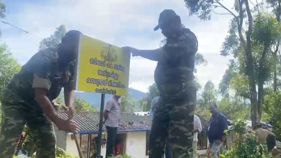 Munnar: മൂന്നാറിൽ കൈയ്യേറ്റ ഭൂമികൾ തിരിച്ചുപിടിച്ച് ദൗത്യസംഘം; ഇന്ന് 14 കൈയ്യേറ്റങ്ങൾ ഒഴിപ്പിച്ചു