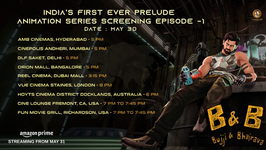 Prabhas Movie Kalki Release:  പ്രഭാസ് ചിത്രം 'കൽക്കി 2898AD'; 'ഭുജി ആൻഡ്‌ ഭൈരവ' ഗ്ലിമ്പ്‌സ് മെയ് 30ന്