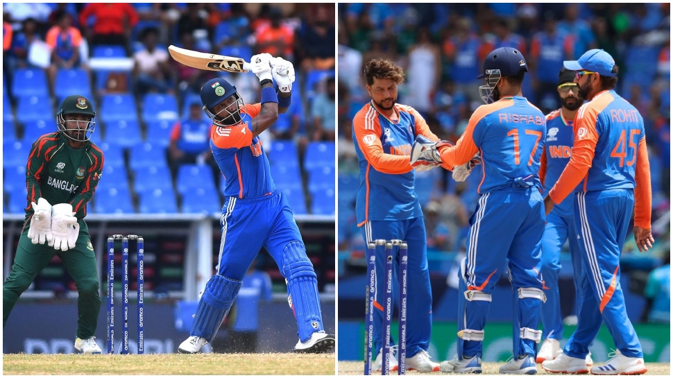 T20 WC 2024: ടി20 ലോകകപ്പില് ഇന്ത്യയുടെ പടയോട്ടം, ബംഗ്ലാദേശിനെയും തകര്ത്തു; സെമി അരികെ T20 WC 2024: ടി20 ലോകകപ്പില് ഇന്ത്യയുടെ പടയോട്ടം, ബംഗ്ലാദേശിനെയും തകര്ത്തു; സെമി അരികെ