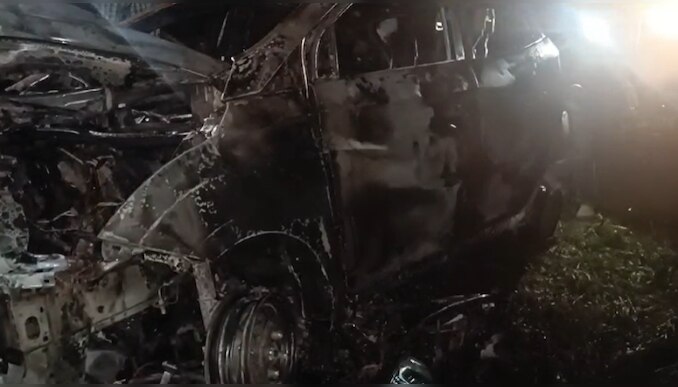 Idukki News: കുമളിയിൽ ഓടിക്കൊണ്ടിരുന്ന കാറിന് തീ പിടിച്ച് ഒരാള്‍ വെന്തുമരിച്ചു