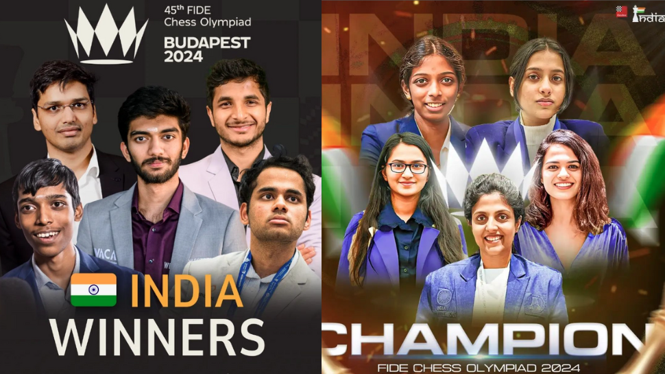 World Chess Olympiad: ഇത് ചരിത്ര വിജയം! ലോക ചെസ് ഒളിംപ്യാഡിൽ ഇന്ത്യയ്ക്ക് ഇരട്ട സ്വർണം World Chess Olympiad: ഇത് ചരിത്ര വിജയം! ലോക ചെസ് ഒളിംപ്യാഡിൽ ഇന്ത്യയ്ക്ക് ഇരട്ട സ്വർണം