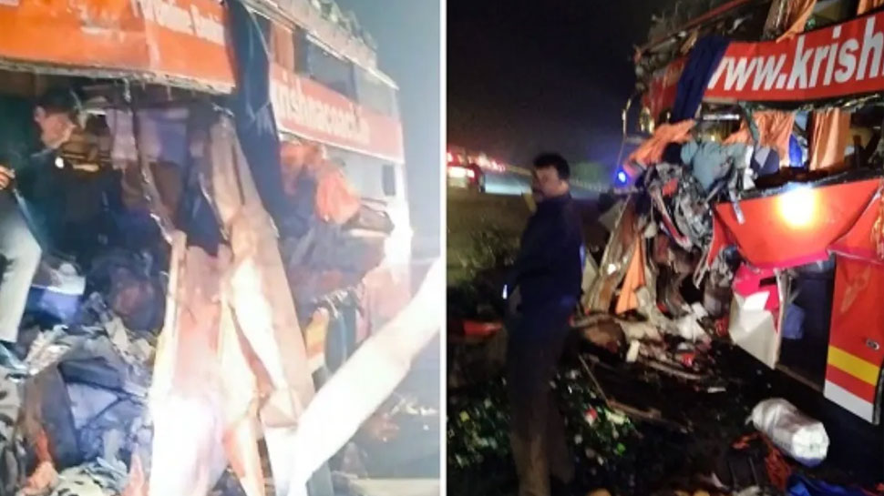 Yamuna Expressway Accident: ഡബിൾ ഡക്കർ ബസും ട്രക്കും കൂടിയിടിച്ച് അപകടം; പിഞ്ചുകുഞ്ഞുൾപ്പെടെ 5 പേർക്ക് ദാരുണാന്ത്യം! Yamuna Expressway Accident: ഡബിൾ ഡക്കർ ബസും ട്രക്കും കൂടിയിടിച്ച് അപകടം; പിഞ്ചുകുഞ്ഞുൾപ്പെടെ 5 പേർക്ക് ദാരുണാന്ത്യം!