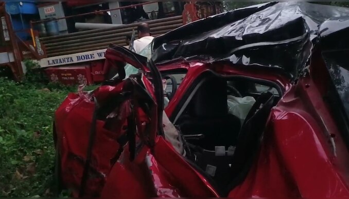 Accident Wayanad: വയനാട് മീനങ്ങാടിയിൽ നിയന്ത്രണംവിട്ട ലോറി കാറിലിടിച്ച് അപകടം; ഒരു മരണം