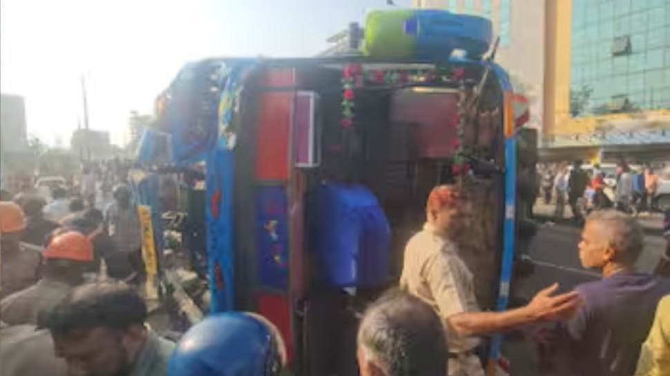 Kozhikode Bus Accident: കോഴിക്കോട് ബസ് നിയന്ത്രണം വിട്ട് മറിഞ്ഞ് അപകടം; നിരവധി പേർക്ക് പരിക്ക്