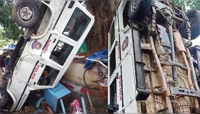 Police Jeep Accident: പ്രതിയുമായി വന്ന പോലീസ് ജീപ്പ് നിയന്ത്രണം വിട്ട് മറിഞ്ഞു; വഴിയോര കച്ചവടക്കാരന് ദാരുണാന്ത്യം