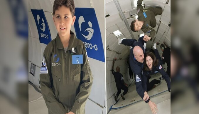 Jack Martin Pressman: 'സീറോ ഗ്രാവിറ്റിയിൽ' ഒരു കൊച്ചു പയ്യൻ! ഗിന്നസ് ബുക്കിൽ ഇടം നേടി എട്ടുവയസ്സുകാരൻ