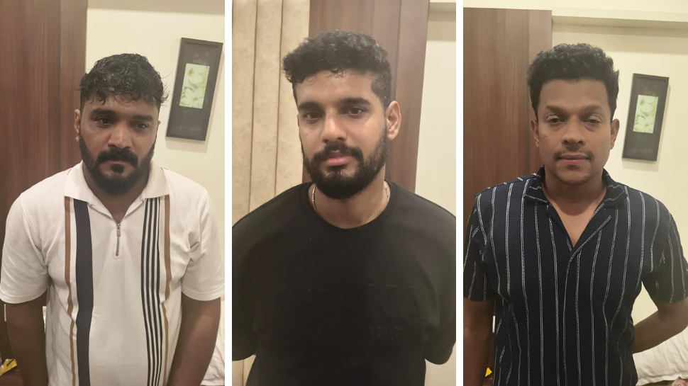 MDMA Seized in Kannur: കണ്ണൂർ എംഡിഎംയുമായി മൂന്ന് പേർ പിടിയിൽ; 160.05 ഗ്രാം എംഡിഎംഎ കണ്ടെടുത്തു MDMA Seized in Kannur: കണ്ണൂർ എംഡിഎംയുമായി മൂന്ന് പേർ പിടിയിൽ; 160.05 ഗ്രാം എംഡിഎംഎ കണ്ടെടുത്തു