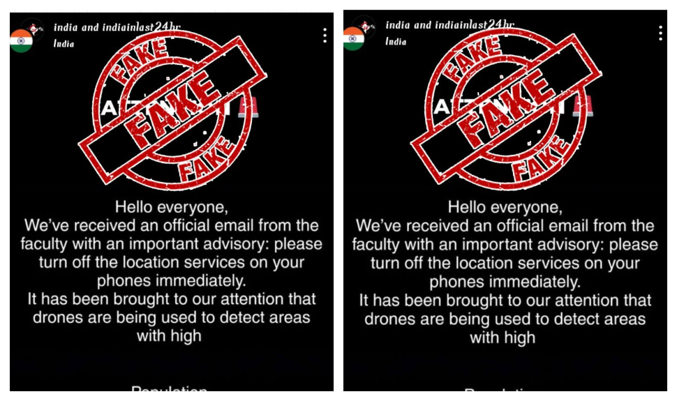 Operation Sindoor Fact Check: മൊബൈലില് ലൊക്കേഷന് ഓഫ് ചെയ്യണമെന്ന നിര്ദ്ദേശം കണ്ടോ...? വിശ്വസിക്കണ്ട, വ്യാജവാര്ത്തയാണ് Operation Sindoor Fact Check: മൊബൈലില് ലൊക്കേഷന് ഓഫ് ചെയ്യണമെന്ന നിര്ദ്ദേശം കണ്ടോ...? വിശ്വസിക്കണ്ട, വ്യാജവാര്ത്തയാണ്
