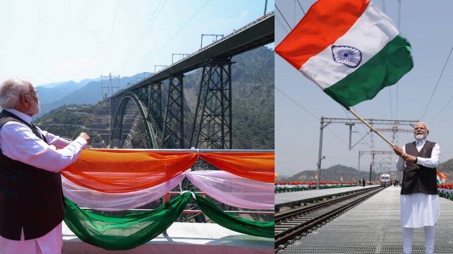 Chenab Rail Bridge: ലോകത്തിലെ ഏറ്റവും വലിയ റെയിൽവേ പാലം; ചെനാബ് പാലം നാടിന് സമർപ്പിച്ചു
