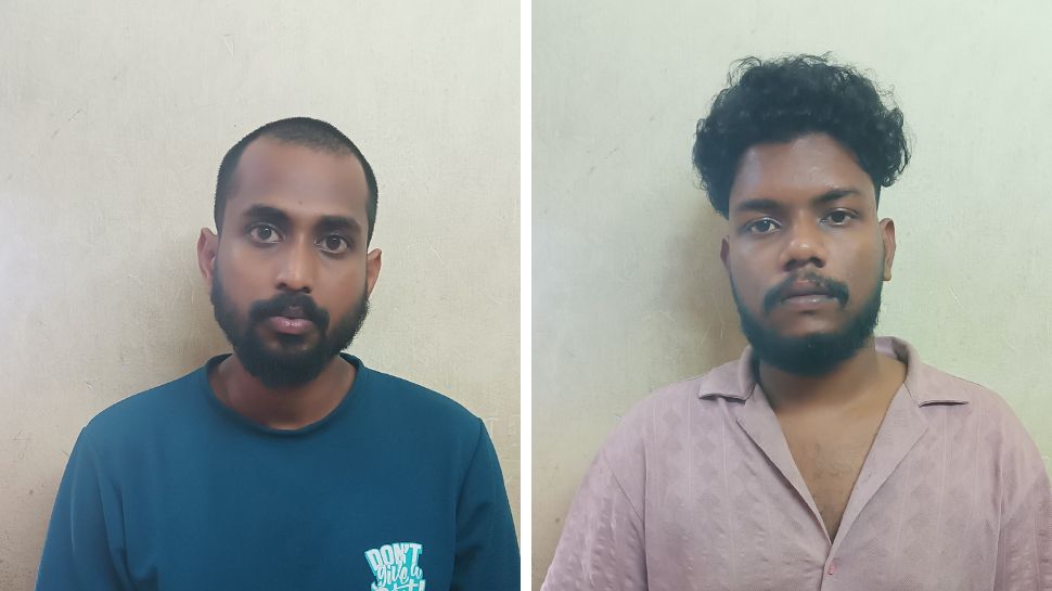Ganja Seized Case: തിരുവനന്തപുരത്ത് കഞ്ചാവുമായി രണ്ടുപേർ അറസ്റ്റിൽ; പിടിയിലായത് മംഗലപുരം സ്വദേശികൾ Ganja Seized Case: തിരുവനന്തപുരത്ത് കഞ്ചാവുമായി രണ്ടുപേർ അറസ്റ്റിൽ; പിടിയിലായത് മംഗലപുരം സ്വദേശികൾ