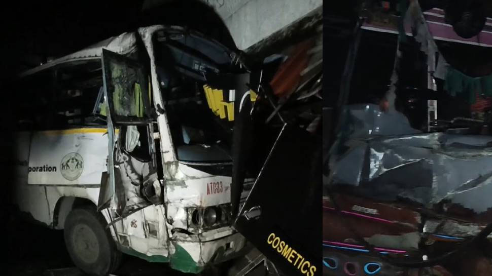 Thrissur Road Accident: KSRTC ബസും ലോറിയും കൂട്ടിയിടിച്ച് അപകടം; ഡ്രൈവറും കണ്ടക്ടറും ഉൾപ്പെടെ 12 പേർക്ക് പരിക്ക് Thrissur Road Accident: KSRTC ബസും ലോറിയും കൂട്ടിയിടിച്ച് അപകടം; ഡ്രൈവറും കണ്ടക്ടറും ഉൾപ്പെടെ 12 പേർക്ക് പരിക്ക്