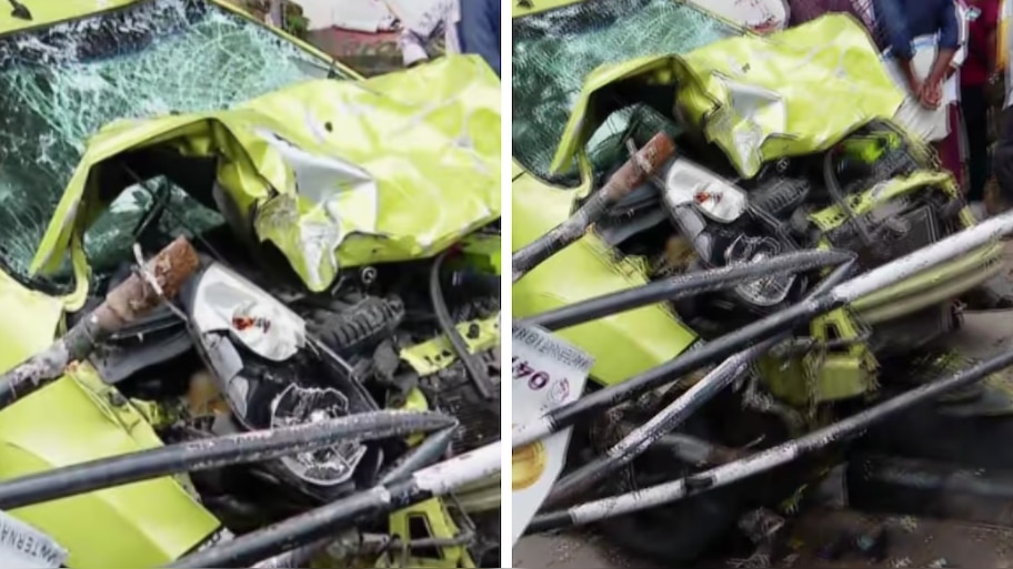 Accident News: ഓടിച്ച് പഠിക്കുന്നതിനിടെ നിയന്ത്രണംവിട്ടു, കാര്‍ ഫുട്പാത്തിലേക്ക് ഇടിച്ചുകയറി; 5 പേര്‍ക്ക് പരിക്ക്, 4 പേരുടെ നില ​ഗുരുതരം
