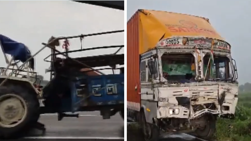 Uttar Pradesh Accident: ഉത്തർപ്രദേശിൽ കണ്ടെയ്നർ ട്രാക്ടറിലേക്ക് ഇടിച്ചുകയറി എട്ട് മരണം; 43 പേർക്ക് പരിക്ക് Uttar Pradesh Accident: ഉത്തർപ്രദേശിൽ കണ്ടെയ്നർ ട്രാക്ടറിലേക്ക് ഇടിച്ചുകയറി എട്ട് മരണം; 43 പേർക്ക് പരിക്ക്