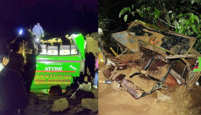 Bilaspur Landslide: ബിലാസ്പൂരിൽ മണ്ണിടിച്ചലിൽ ബസ് അപകത്തിൽ പെട്ടു;15 മരണം, ഒരു കുട്ടിയെ കാൺമാനില്ല