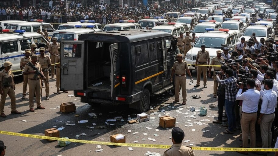 Bengaluru Heist: ബെംഗളൂരുവിനെ നടുക്കി വൻ കവർച്ച; പട്ടാപകൽ  കവർന്നത് 7.11 കോടി രൂപ