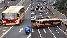 Kozhikode News: ഫാസ്റ്റ്ടാഗിൽ പണമില്ല; 3 കിലോമീറ്റർ വൺവേ തെറ്റിച്ച് തിരിഞ്ഞോടി കെഎസ്ആർടിസി ബസ്