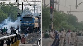 ആവശ്യത്തിന് ട്രെയിനില്ല! പട്ന റെയിൽവേ സ്റ്റേഷനിൽ പ്രതിഷേധവുമായി ഉദ്യോ​ഗാർത്ഥികൾ