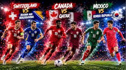 FIFA World Cup 2026: രാത്രി ഉറക്കം നഷ്ടമാകും..! പുലർച്ചെ സ്വിറ്റ്സർലാൻഡ്, കാനഡ, മെക്സിക്കോ കളത്തിലിറങ്ങുന്നു