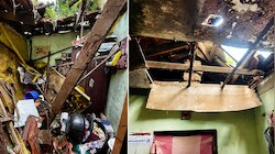 കണ്ണൂർ പഴയങ്ങാടിയിൽ കനത്ത മഴയിൽ വീടിന്റെ മേൽക്കൂര തകർന്നു വീണു