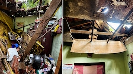 കണ്ണൂർ പഴയങ്ങാടിയിൽ കനത്ത മഴയിൽ വീടിന്റെ മേൽക്കൂര തകർന്നു വീണു