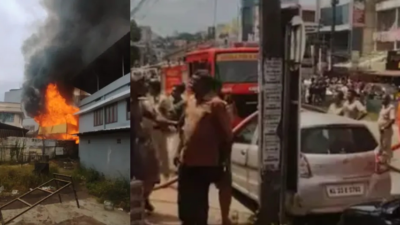 പട്ടം പ്ലാമൂട്ടിൽ ഫർണിച്ചർ ഗോഡൗണിൽ വൻ തീപിടിത്തം