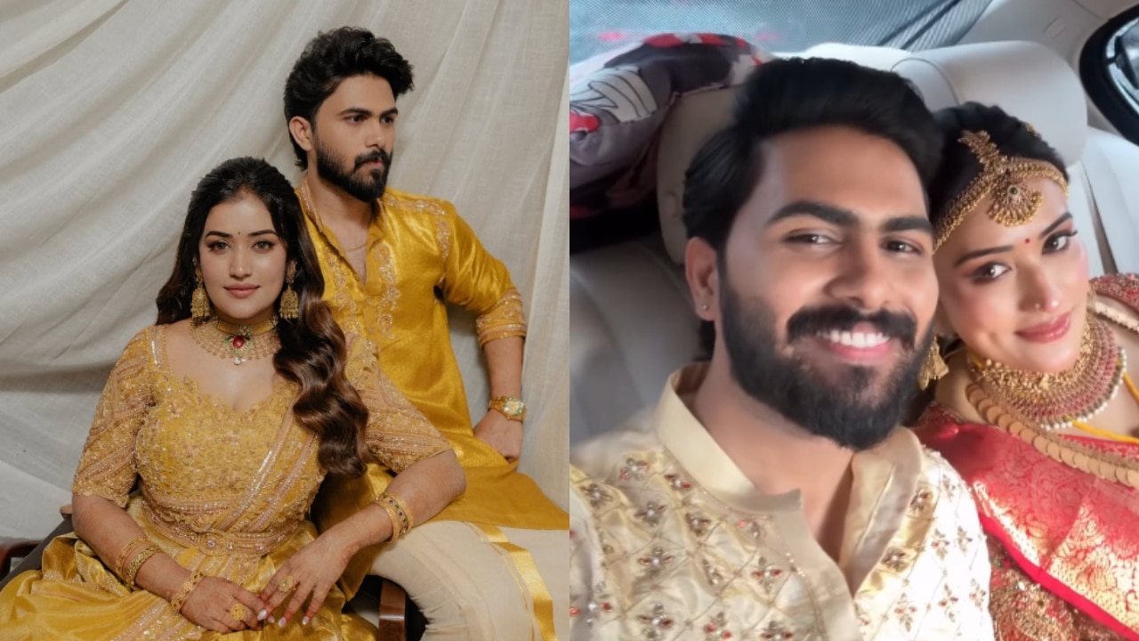 നടി അനുമോൾ വിവാഹിതയായി; വരൻ തമിഴ് നടൻ ഭുവനേഷ് രാജേന്ദ്രൻ