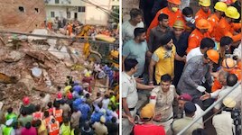 Delhi Building Collapse: ഡൽഹിയിൽ കെട്ടിടം തകർന്ന സംഭവം; മൂന്ന് മരണം, ഫോണിൽ വിളിച്ച് സഹായം തേടി കുടുങ്ങിയ വിദ്യാർഥികൾ 