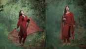 Charming Red: പുതിയ ഫോട്ടോഷൂട്ട് ചിത്രങ്ങൾ‌ പങ്കുവച്ച് അദിതി രവി