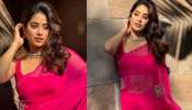 Janhvi Kapoor: റാണി പിങ്ക് ഷിഫോൺ സാരിയിൽ കിടിലൻ ലുക്കിൽ ജാൻവി കപൂർ